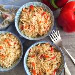 Rice with vegetables. Quick, easy and delicious rice recipe