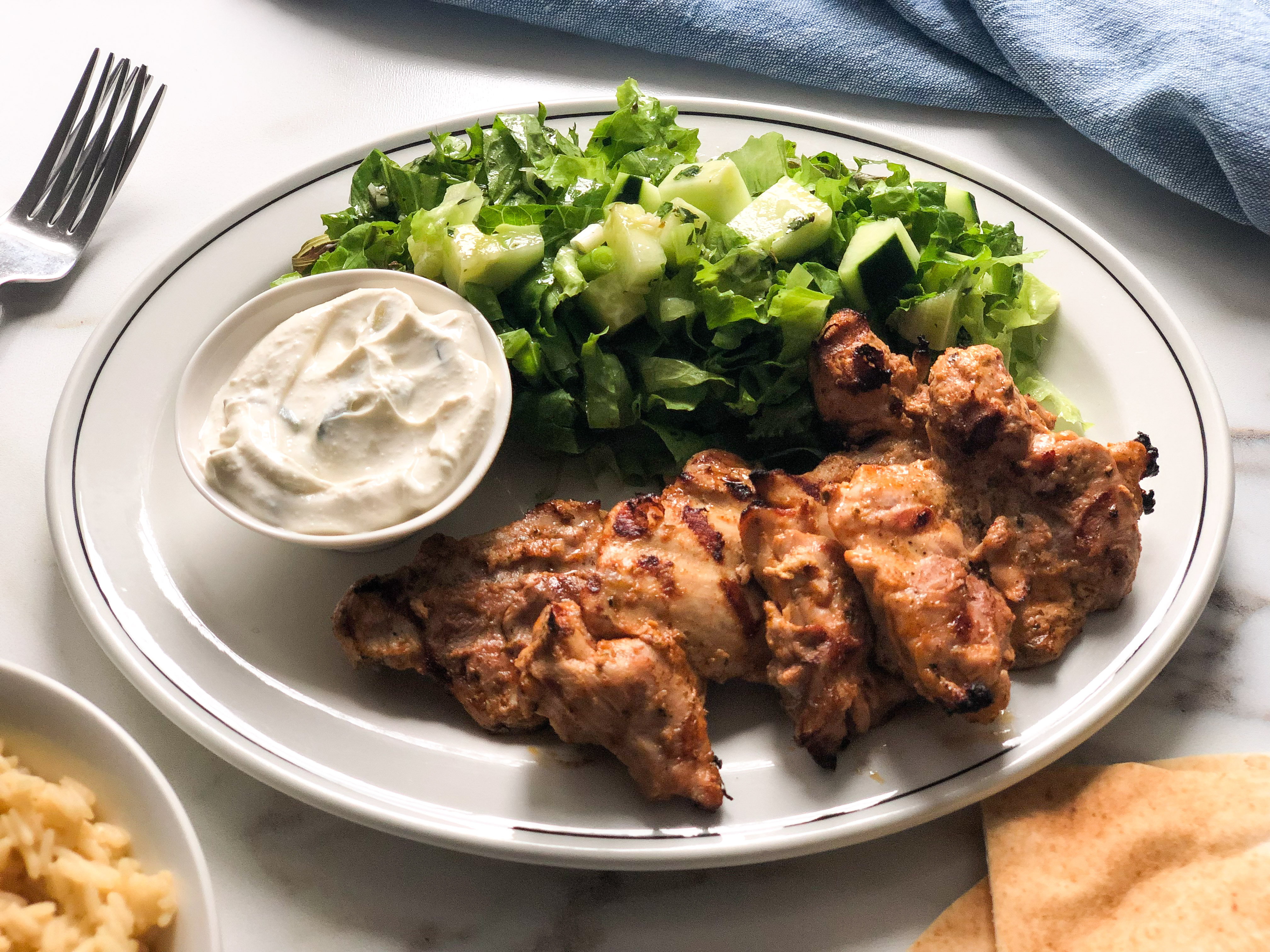 Greek marinated chicken thighs