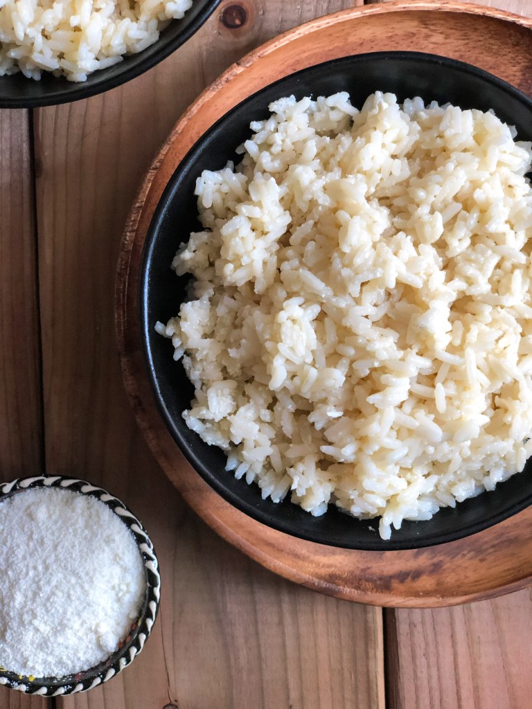 Rice with mizithra and burnt butter