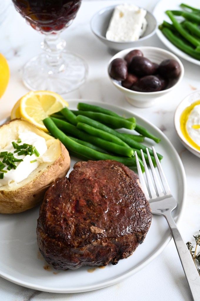 Learn how to make the best pan-seared and roasted filet mignon with herbed butter baste