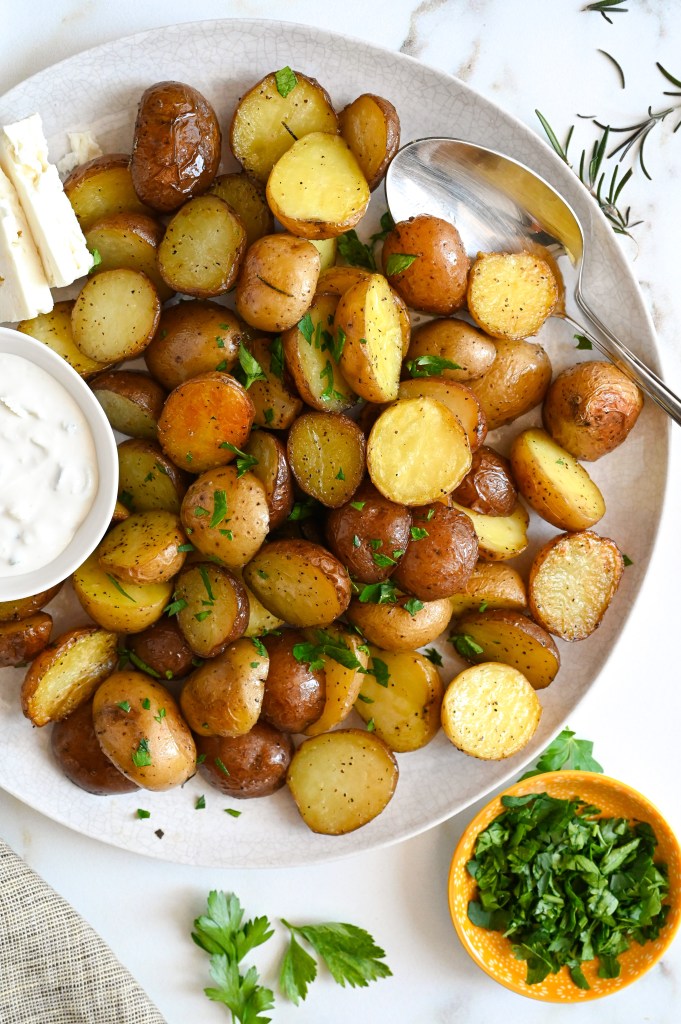 Easy roasted potatoes make a perfect side dish.